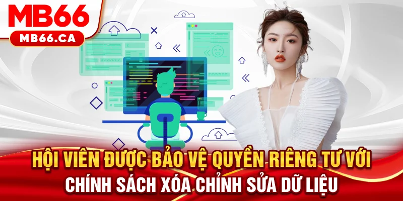 Quyền riêng tư Hội viên được bảo vệ quyền riêng tư với chính sách xóa, chỉnh sửa dữ liệu