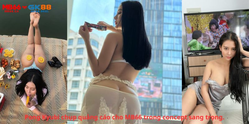 Three women in various poses.